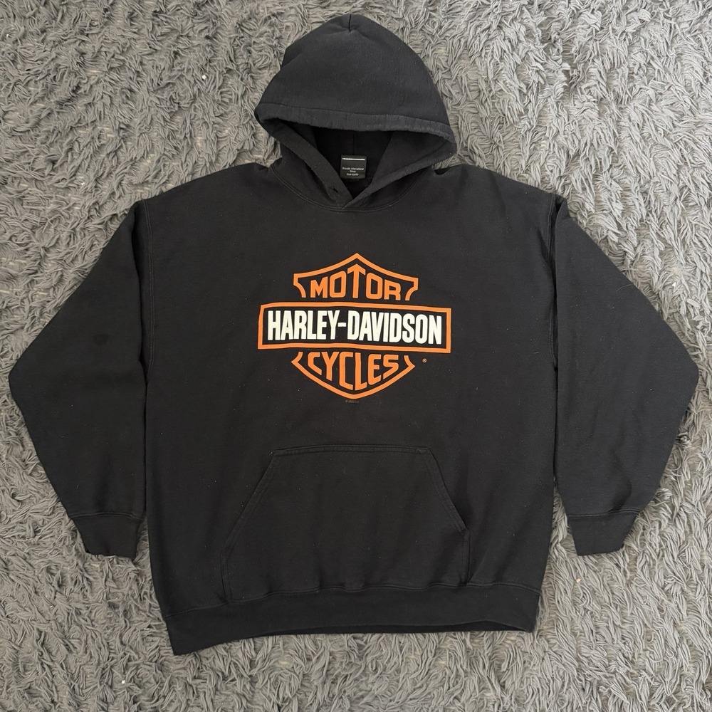 Harley Davidson Pull Over Hoodie Men's Size Xl Los Angeles Hollywood